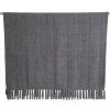 Homebase Bedspreads And Throws | Waffle Throw - 130X180Cm - Charcoal