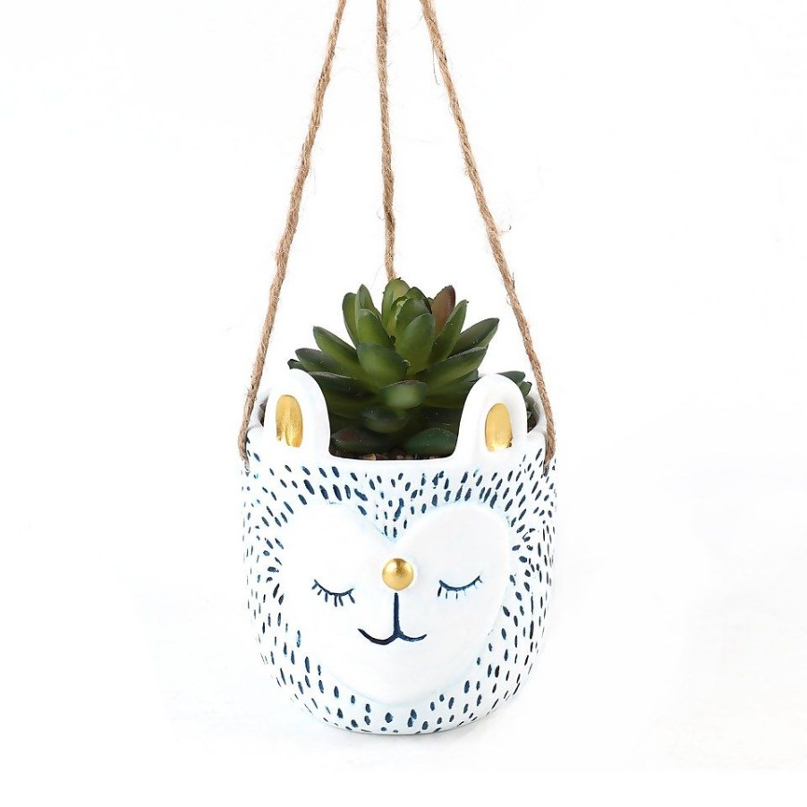 Homebase Artificial Plants | Novelty Animal Hanging Planter - Bear