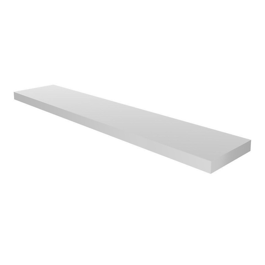 Homebase Storage & Home Deals | Floating Shelf - White Gloss - 1200 X 240 X 38Mm