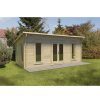 Homebase Garden Buildings | Forest Arley 6M X 3M Log Cabin Double Glazed 34Kg Polyester Felt, Plus Underlay - Installation Included