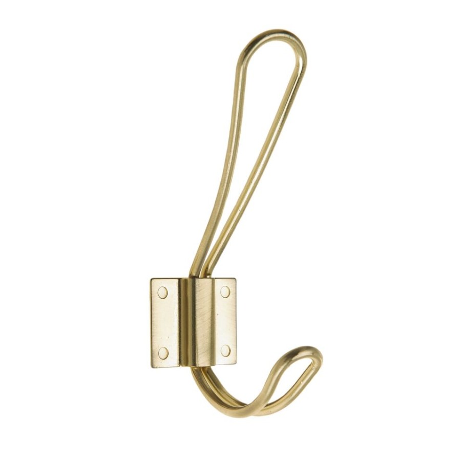 Homebase Hallway Furniture | Wire Hook - Brushed Brass