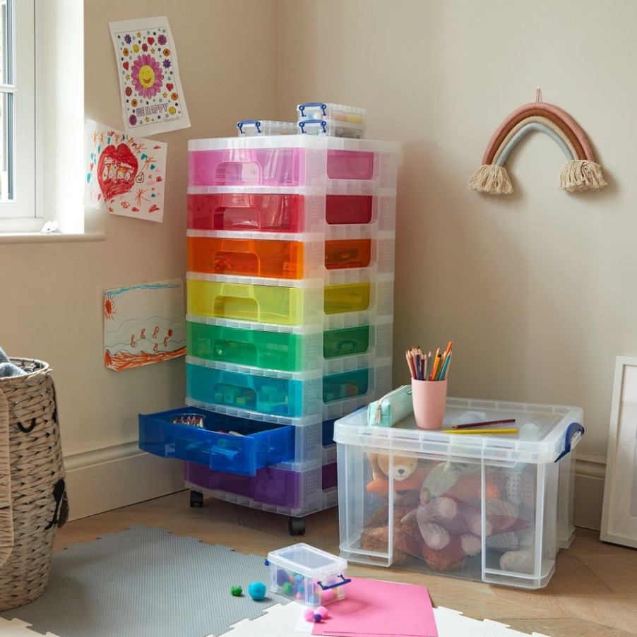 Homebase Storage & Home Deals | Really Useful Storage Box - Clear - 64L