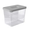 Homebase Storage Containers | Plastic Storage Container - 3.5L - Grey