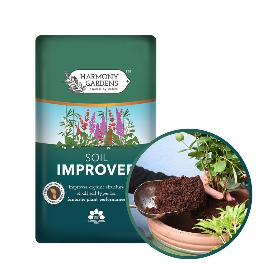 Homebase Top Soil | Harmony Gardens Soil Improver - 50L