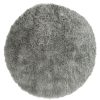 Homebase Rugs | Soft Washable Circle Rug - Grey - 100Cm