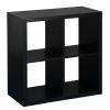 Homebase Cube Storage | 2X2 Storage Cube - Black Ash Effect