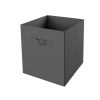 Homebase Cube Storage | Living Elements Compact Cube Fabric Insert - Charcoal