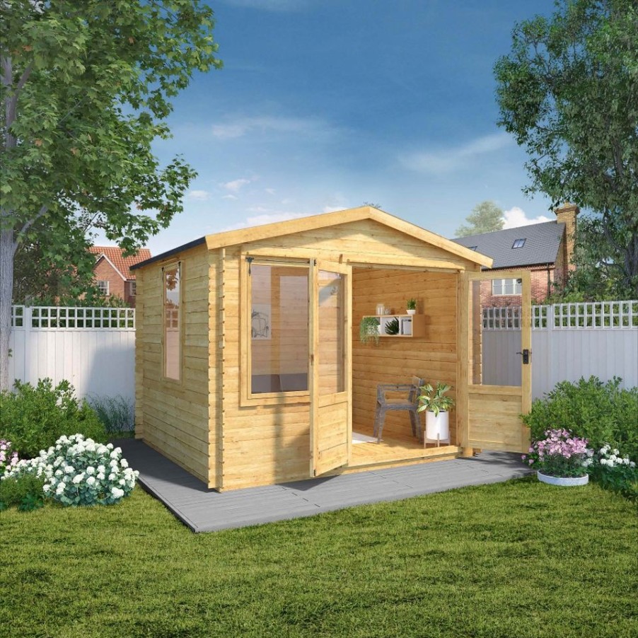 Homebase Garden Buildings | Mercia (Installation Included) 3X3.3M Sherwood 19Mm Log Cabin