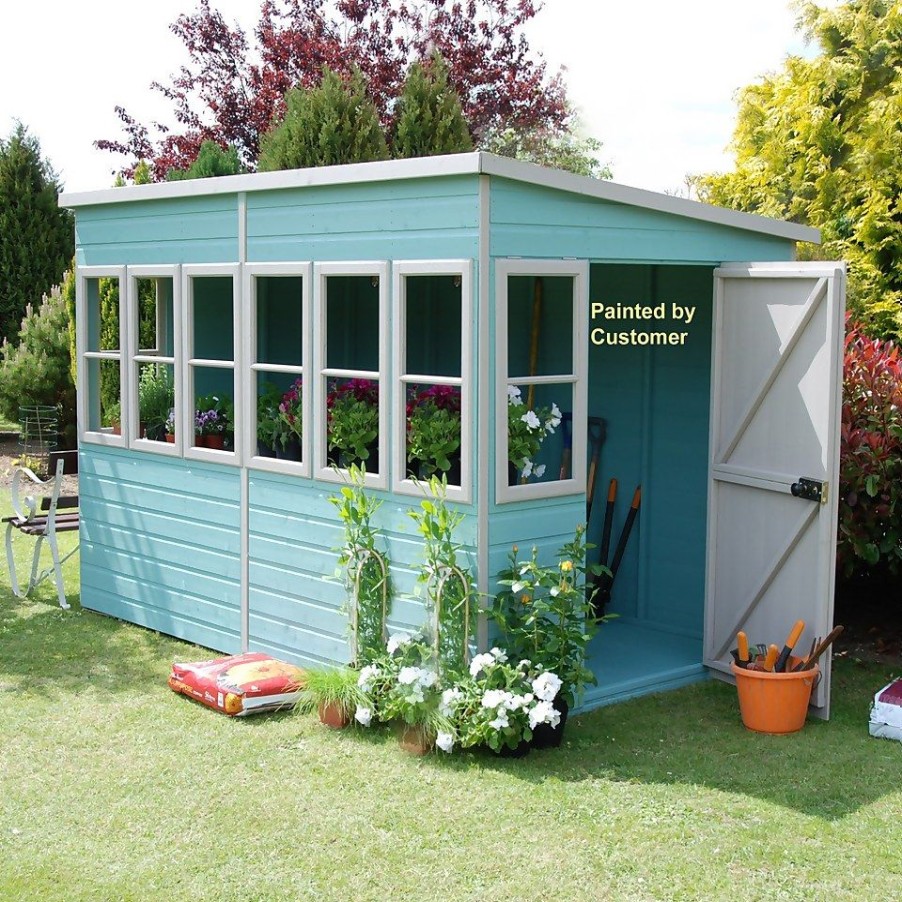 Homebase Garden Sheds | Shire 10 X 8Ft Sun Pent Shed