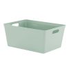 Homebase Storage Containers | Large Plastic Storage Tray - Sage Green - 11L