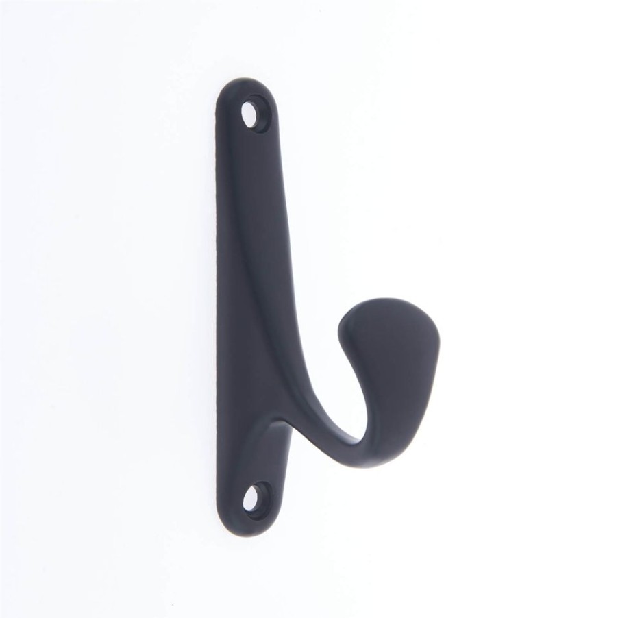 Homebase Hallway Furniture | Bull Nose Hook - Matt Black