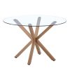 Homebase Dining Room Furniture | Ludlow Round Glass Dining Table