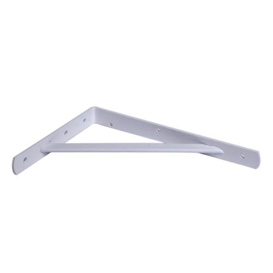 Homebase Shelving Brackets | Industrial Bracket - White - 250X400Mm