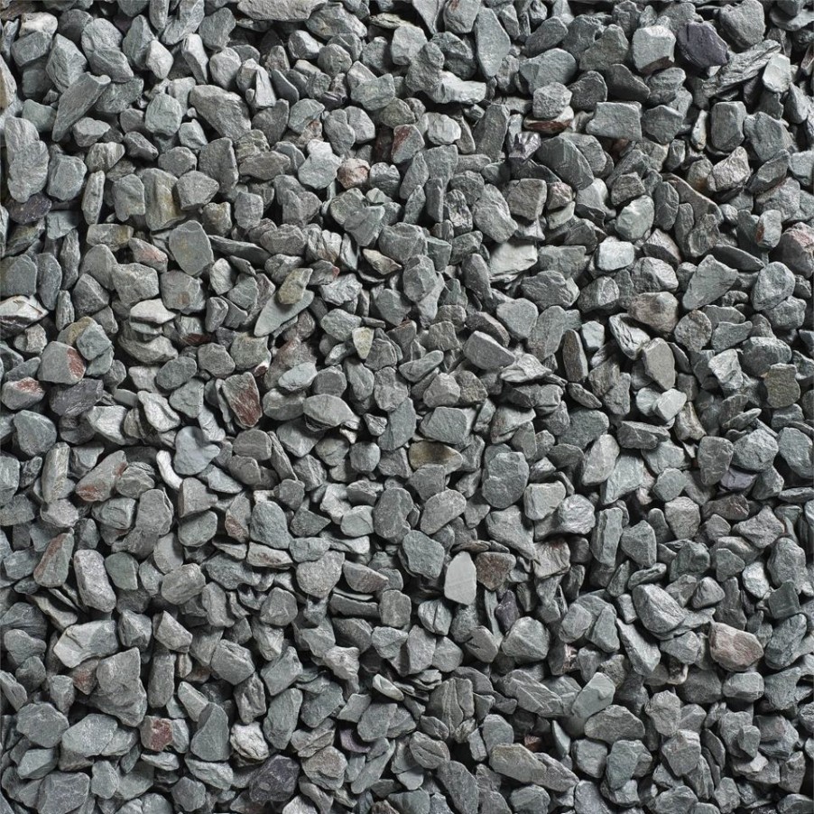 Homebase Decorative Stone, Gravel & Chippings | Stylish Stone Green Slate 20Mm - Midi Pack - 9Kg