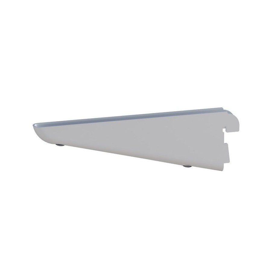 Homebase Shelving Brackets | Double Slot Bracket - White -170Mm