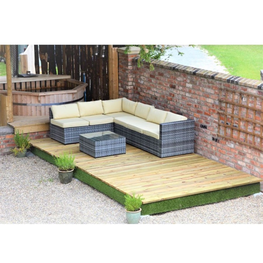 Homebase Garden Decking | Swift Deck Complete Decking Kit - 2.4 X 4.7M