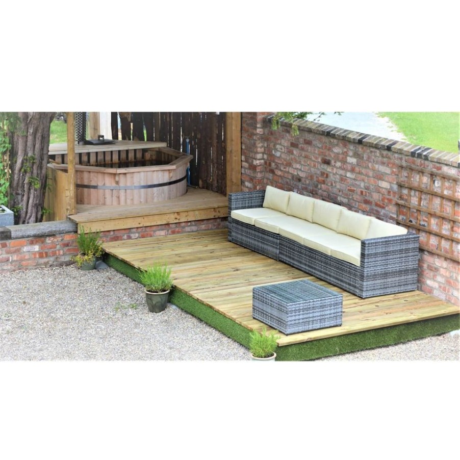 Homebase Garden Decking | Swift Deck Complete Decking Kit - 2.4 X 4.7M