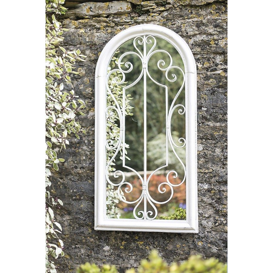 Homebase Mirrors | Scrolled Arch Garden Mirror