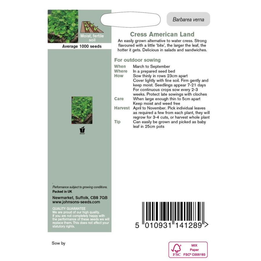 Homebase Seeds | Cress American Land Seeds