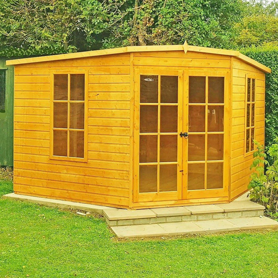 Homebase Garden Buildings | Shire 10 X 10Ft Hampton Double Door Summerhouse - Including Installation