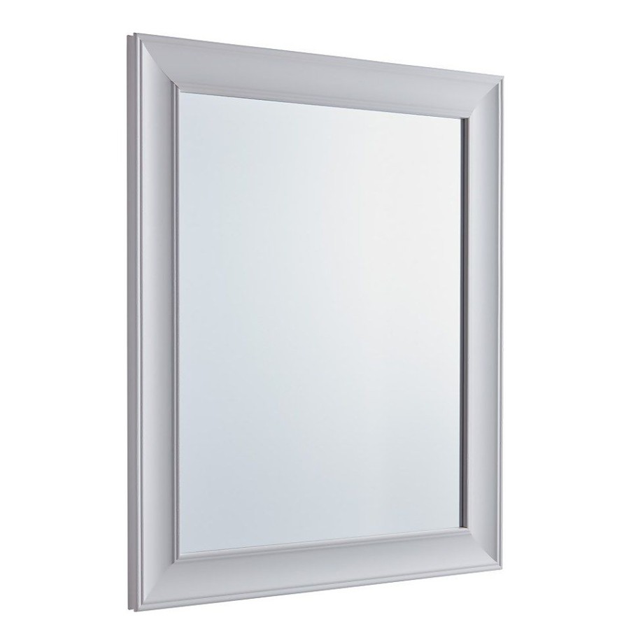 Homebase Mirrors | Coldrake Framed Mirror - White - 51X61Cm