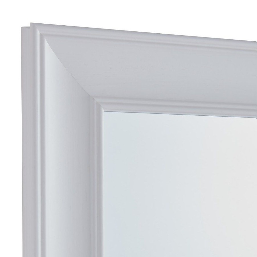 Homebase Mirrors | Coldrake Framed Mirror - White - 51X61Cm