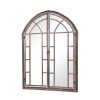 Homebase Mirrors | Mirroroutlet Metal Arched Decorative Window Opening Garden Mirror - 78X61Cm