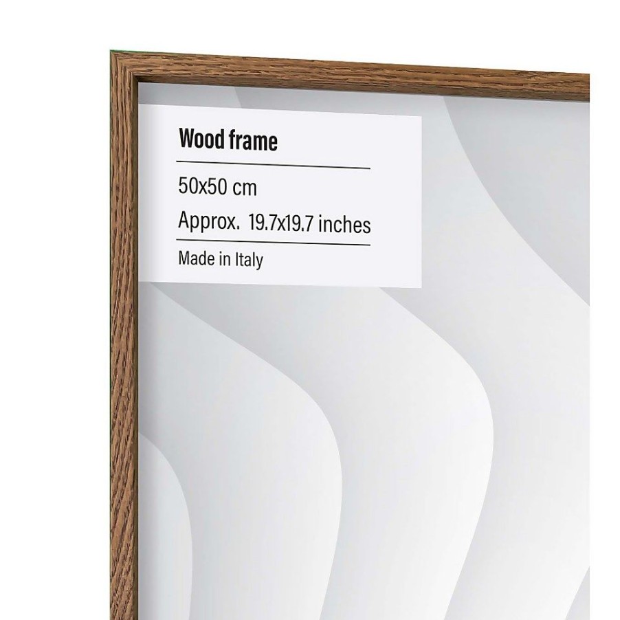 Homebase Photo Frames | Wood Photo Frame - 50X50Cm - Walnut