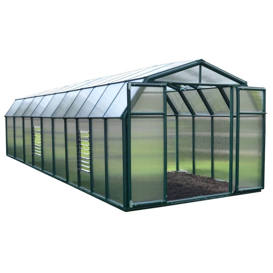 Homebase Greenhouses | Palram 8 X 20Ft Canopia Hobby Gardener Greenhouse - Green