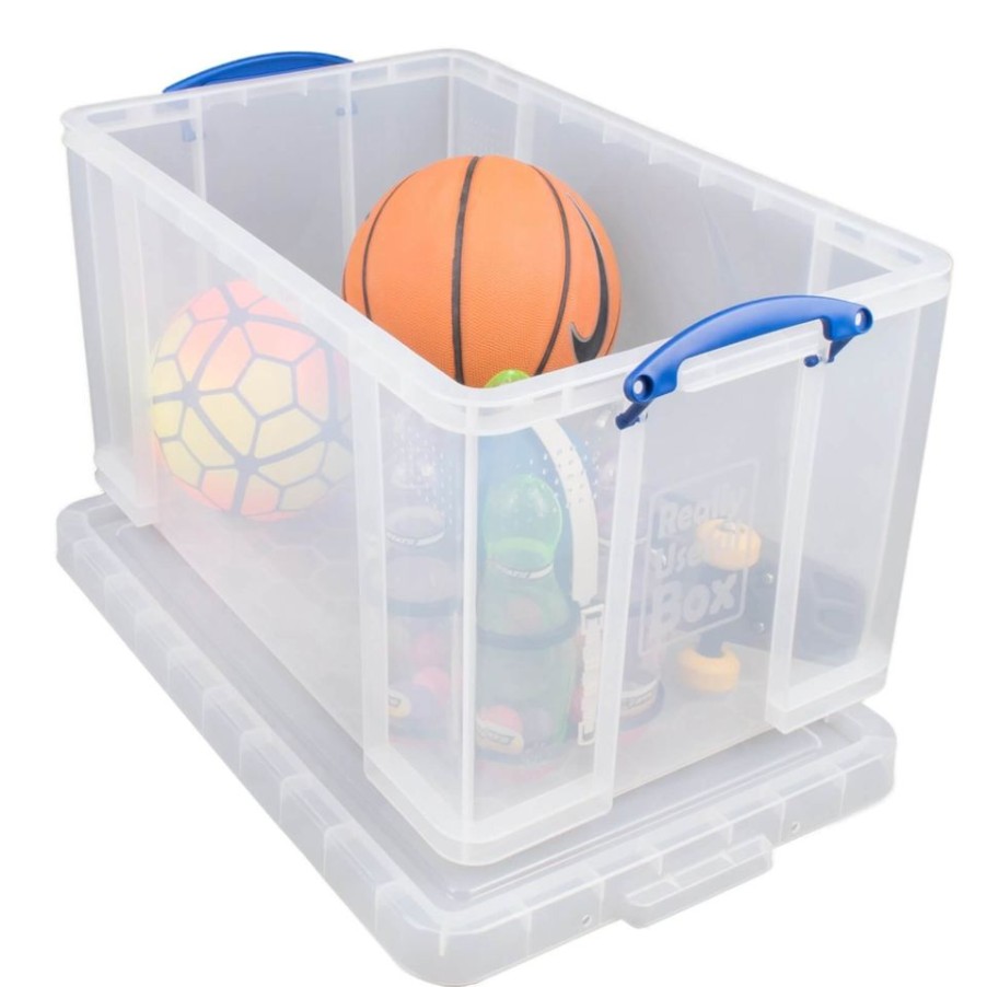 Homebase Storage & Home Deals | Really Useful Storage Box - Clear - 84L