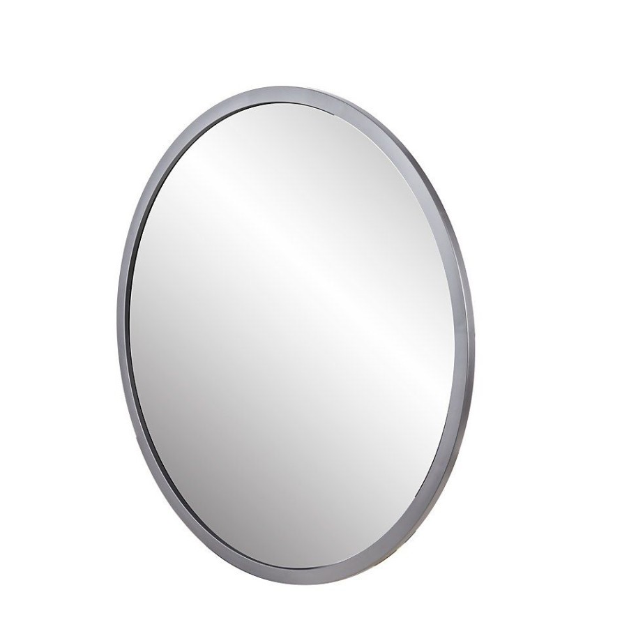 Homebase Mirrors | Round Mirror - Silver - 50Cm