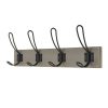 Homebase Hallway Furniture | 4 Black Wire Hook On Light Grey Ash Board