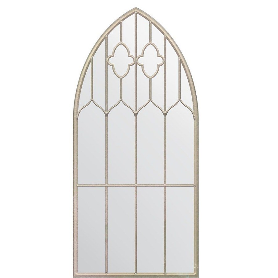 Homebase Mirrors | Mirroroutlet Buttercup Country Arch Large Garden Mirror - 140X75Cm