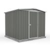 Homebase Garden Sheds | Absco 7.5 X7Ft Regent Metal Apex Shed - Grey