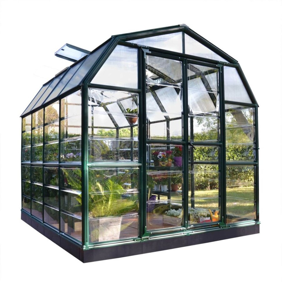 Homebase Greenhouses | Palram 8 X 8Ft Canopia Grand Gardener Greenhouse - Green