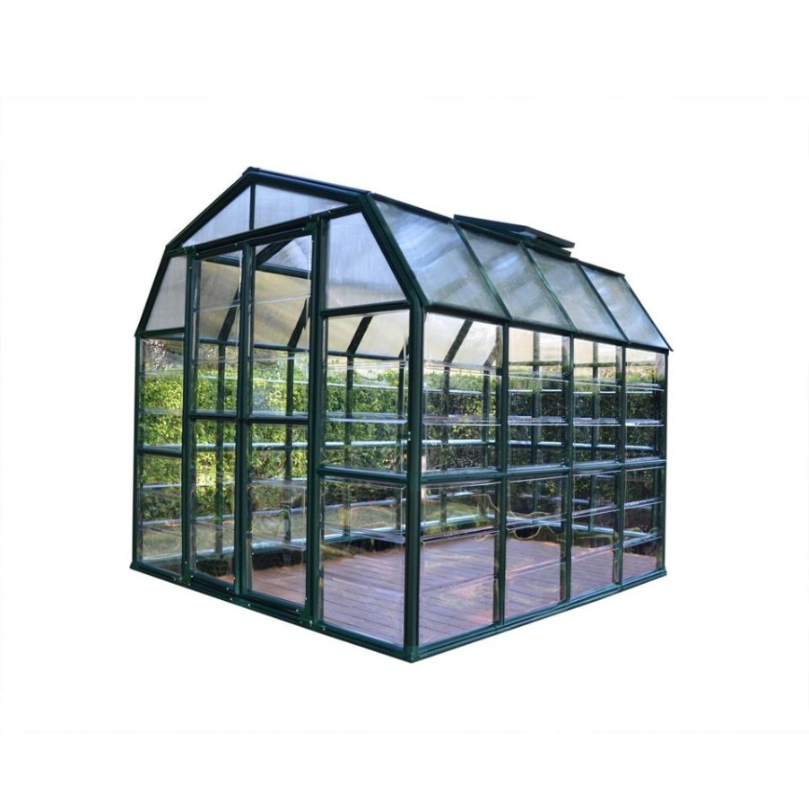 Homebase Greenhouses | Palram 8 X 8Ft Canopia Grand Gardener Greenhouse - Green