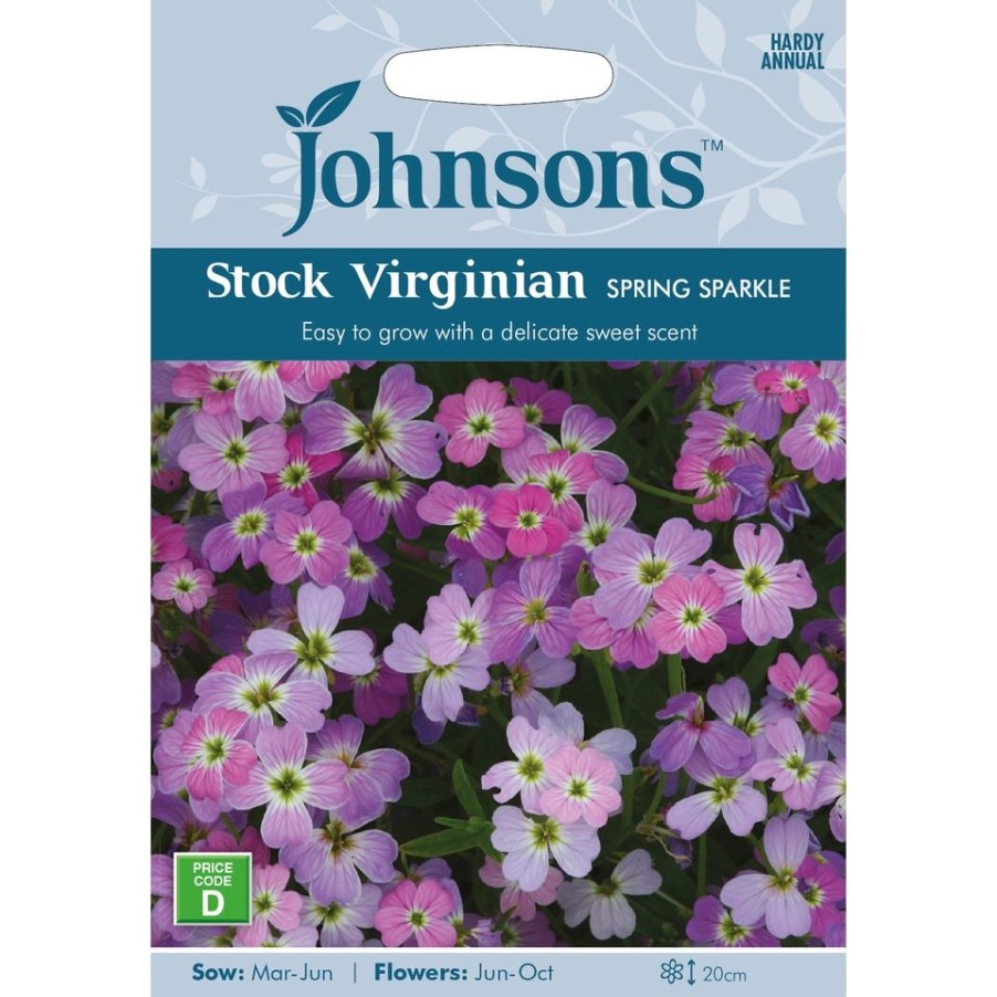 Homebase Seeds | Johnsons Stock Virginian Seeds - Spring Sparkle