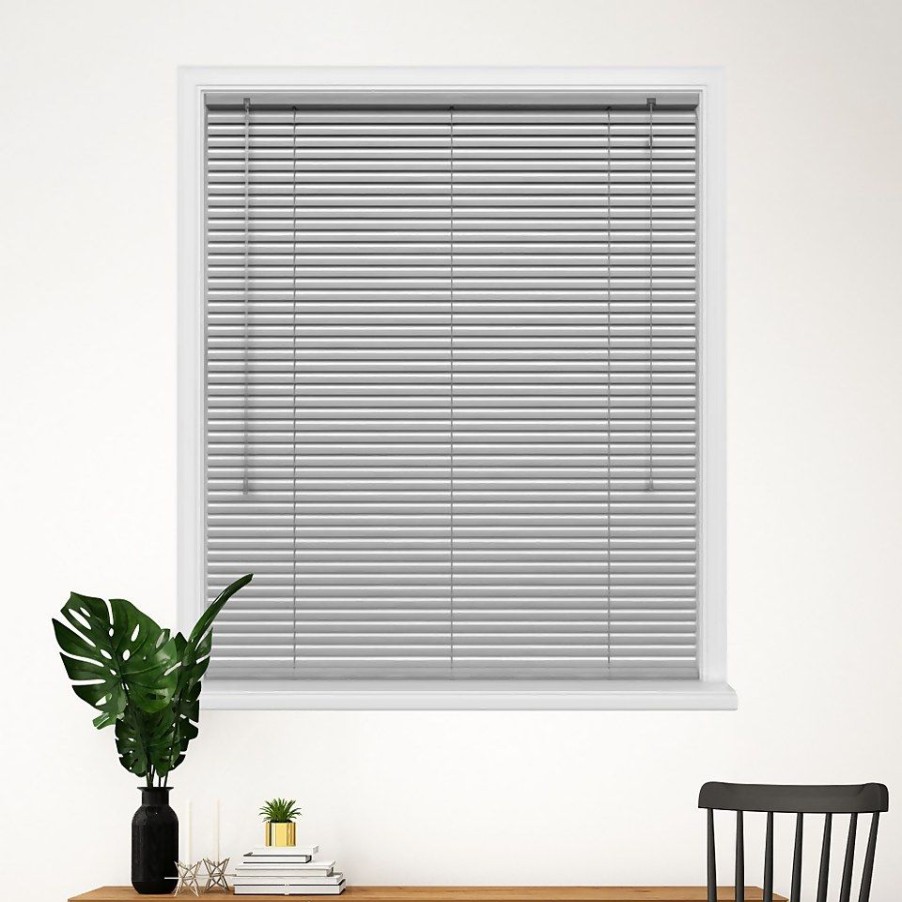 Homebase Storage & Home Deals | Silver 25Mm Aluminium Venetian Blind - 180X152Cm