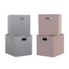 Homebase Cube Storage | Clever Cube Inserts - Set Of 4 - Silver & Blush