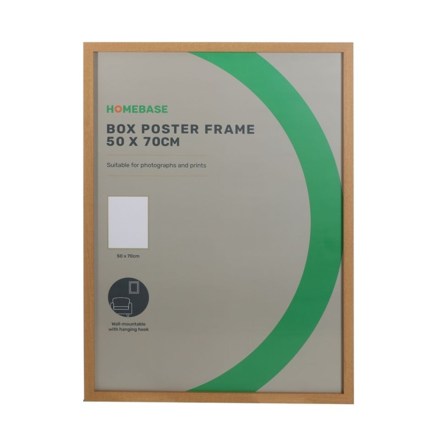 Homebase Photo Frames | Box Poster Frame - 50X70Cm - Oak