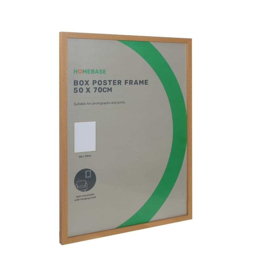 Homebase Photo Frames | Box Poster Frame - 50X70Cm - Oak