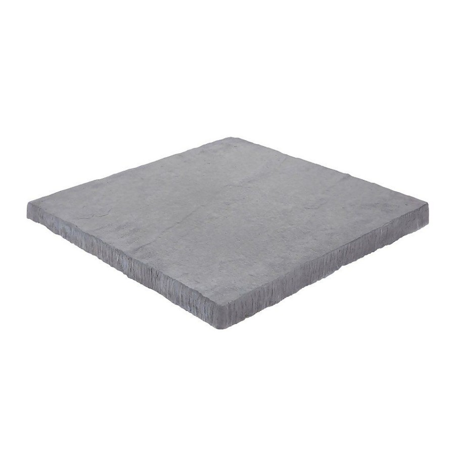 Homebase Paving Stones & Slabs | Stylish Stone Chantry Paving 300 X 300Mm Graphite - Full Pack Of 56 Slabs