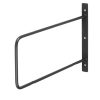 Homebase Shelving Brackets | Minimal D Shaped Bracket - Black - 200X300Mm