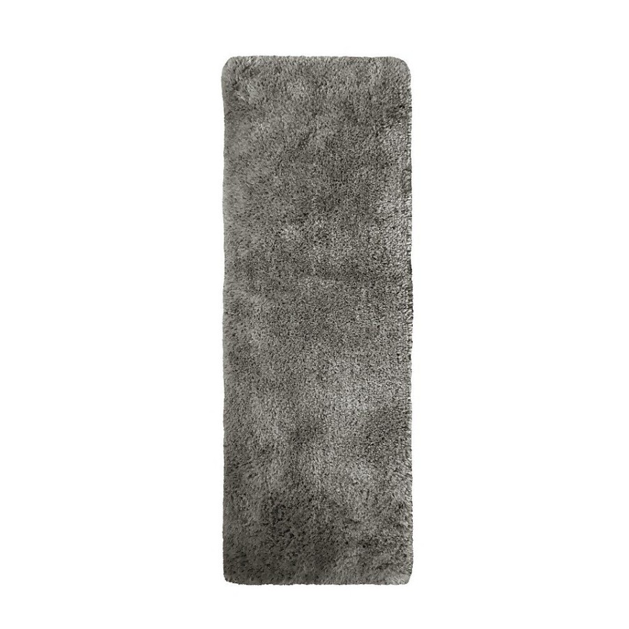 Homebase Rugs | Soft Washable Rug - Grey - 67X180Cm