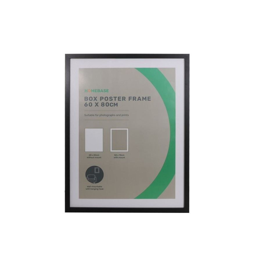 Homebase Photo Frames | Box Poster Frame - 60X80Cm - Black