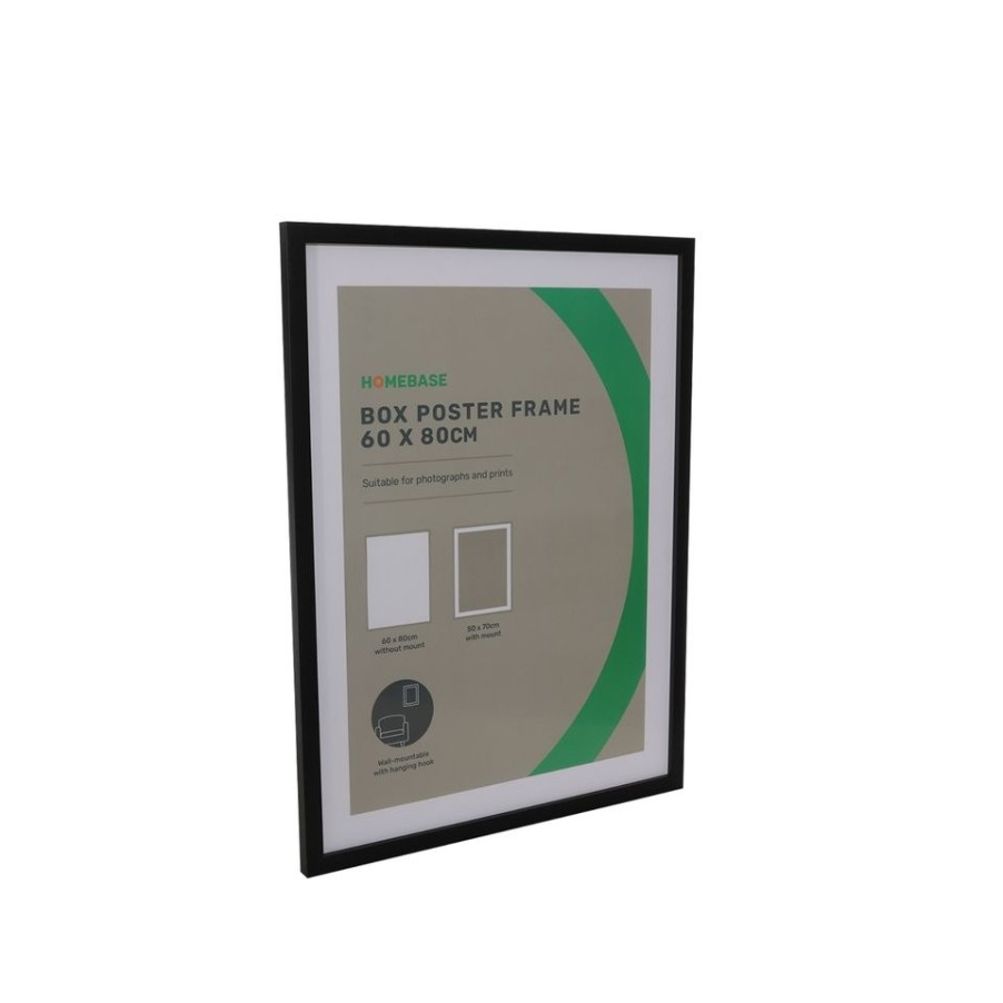 Homebase Photo Frames | Box Poster Frame - 60X80Cm - Black