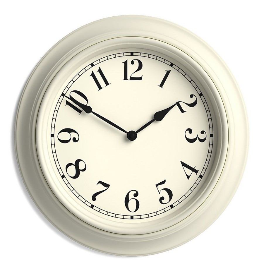 Homebase Clocks | Kitchen Wall Clock - 40Cm - Cream