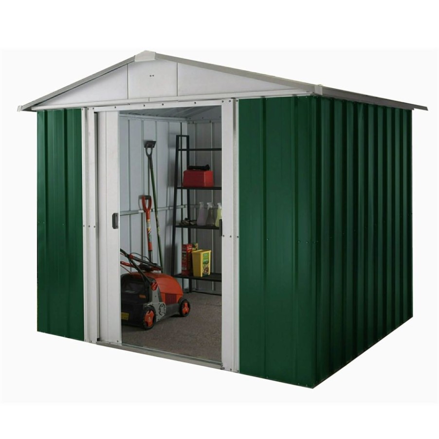 Homebase Garden Sheds | Yardmaster 8X7Ft Metal Apex Shed